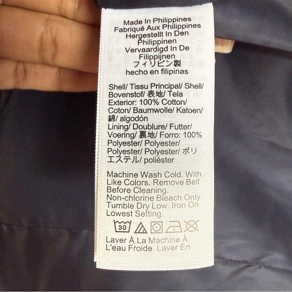 J. Crew Navy Icon Double-Breasted Belted Hooded Cotton Petite Trench Coat SZ 2P - Picture 11 of 13